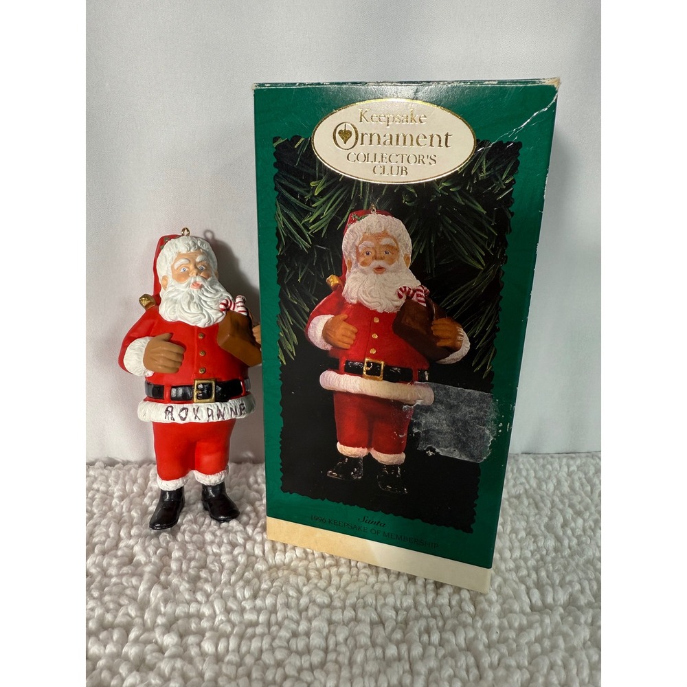 Hallmark Keepsake 1996 Santa Claus Ornament "Roxanne" Collector's‎ Club